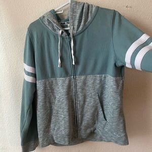 VS PINK blue green hoodie